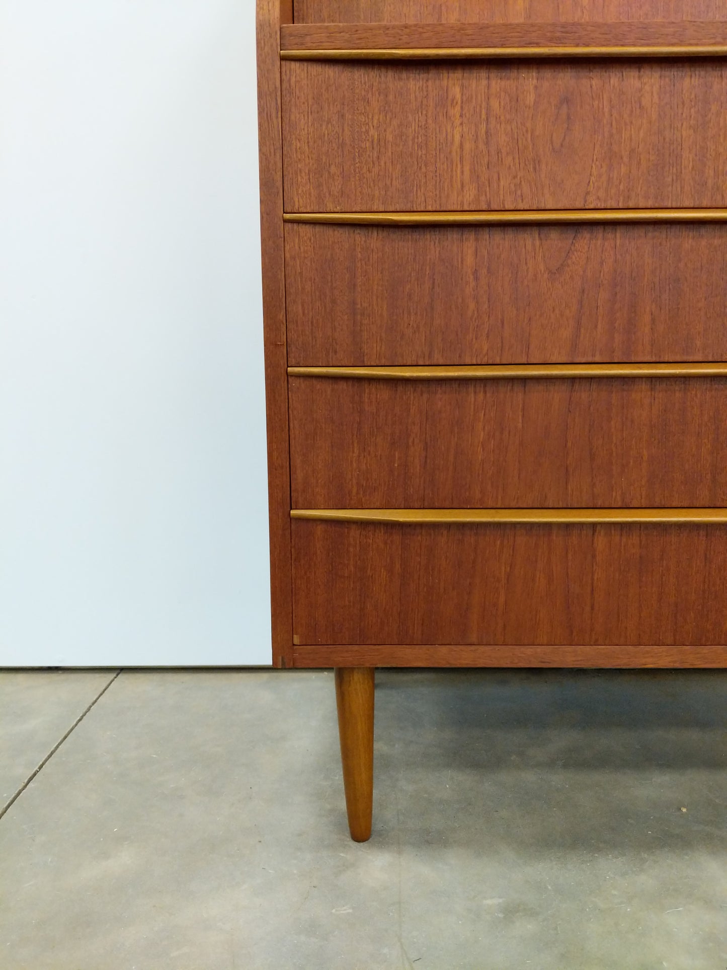 Vintage Danish Modern Teak Secretary Desk