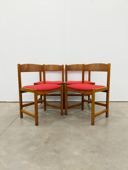 Set of 4 Vintage Danish Modern Dining Chairs by Farstrup