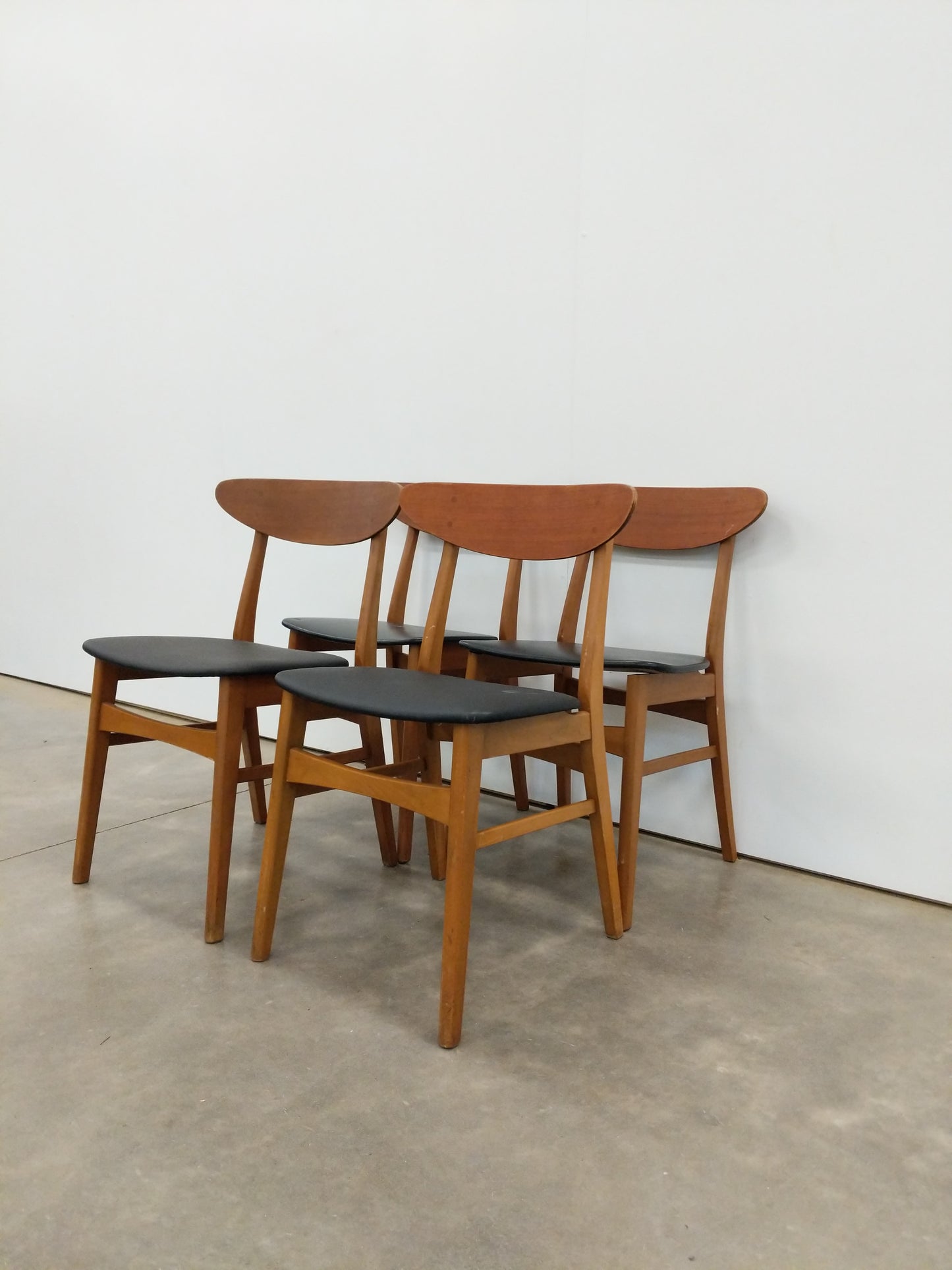 Set of 4 Vintage Danish Modern Dining Chairs