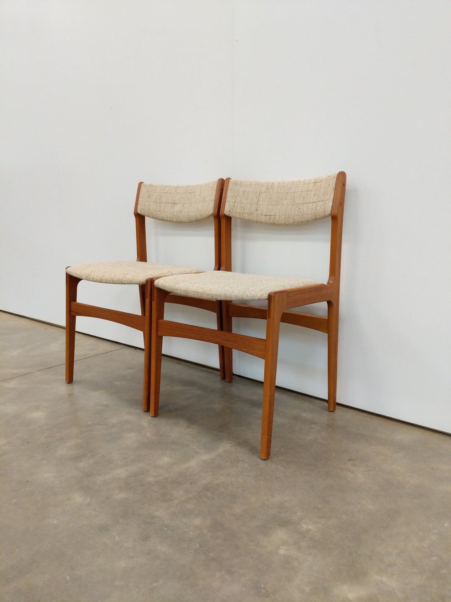 Pair of Vintage Danish Modern Dining Chairs by Erik Buch