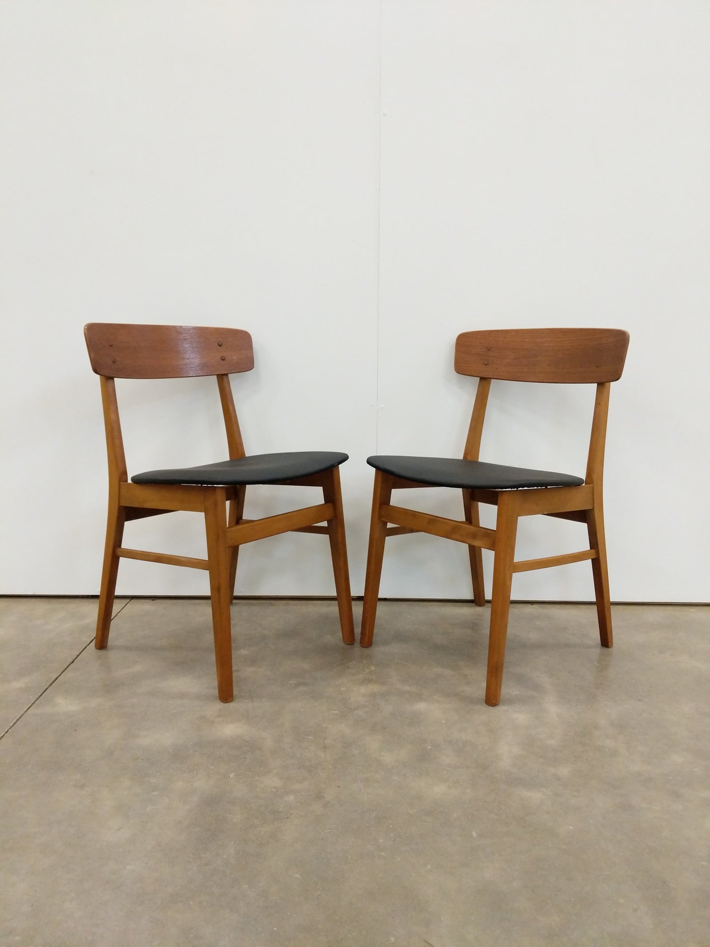 Pair of Vintage Danish Modern Dining Chairs by Farstrup