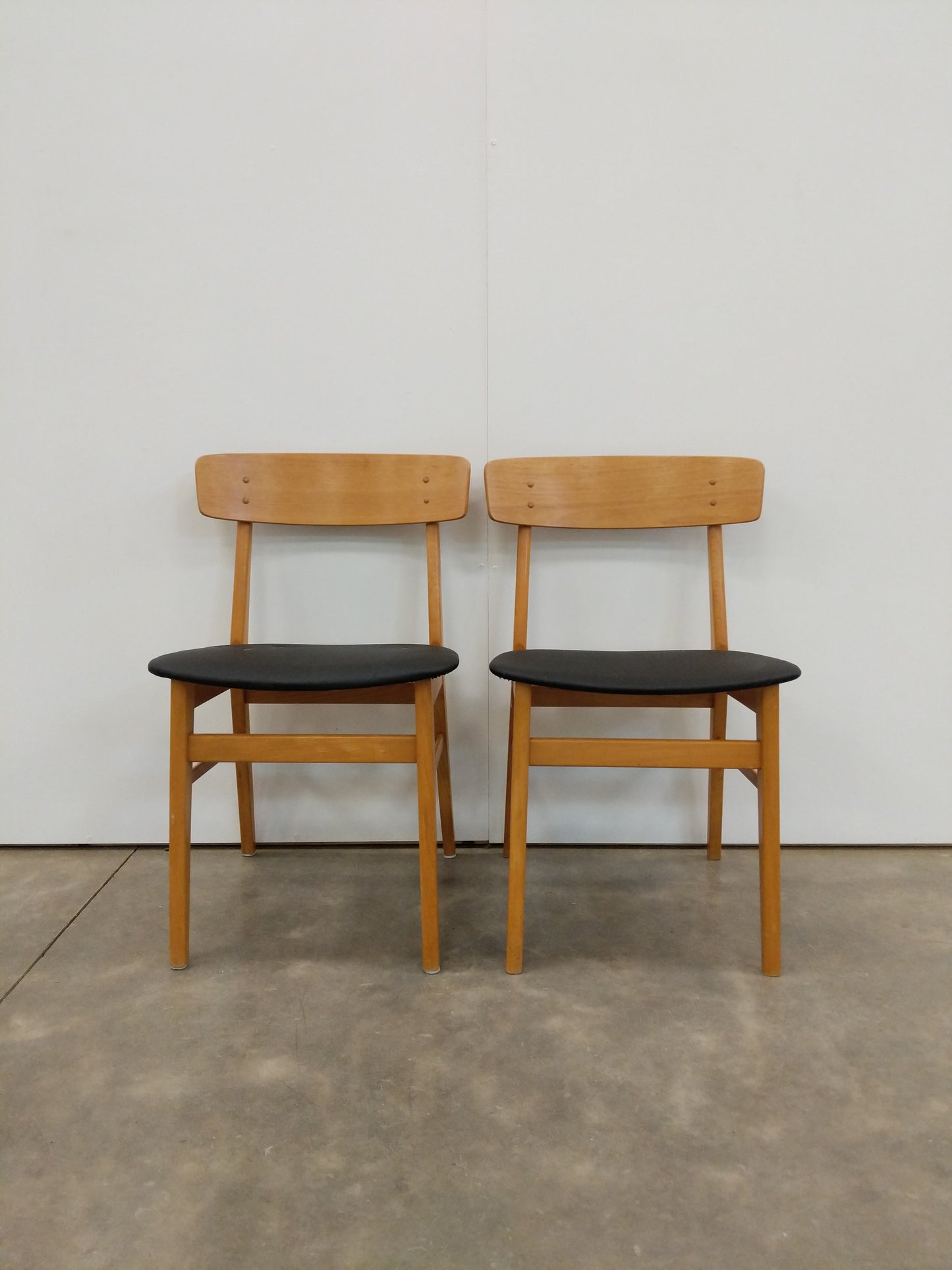 Pair of Vintage Danish Modern Dining Chairs by Farstrup