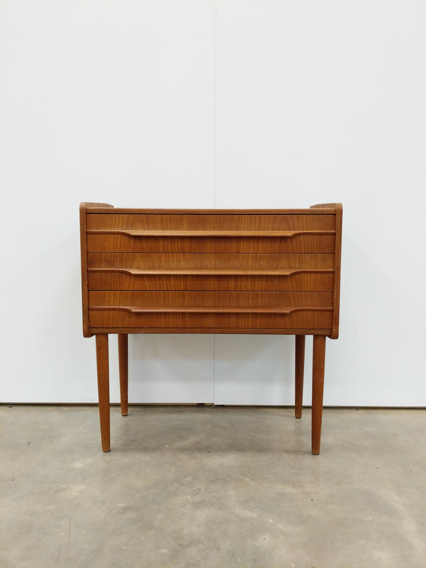 Vintage Danish Modern Teak Low Chest / Nightstand
