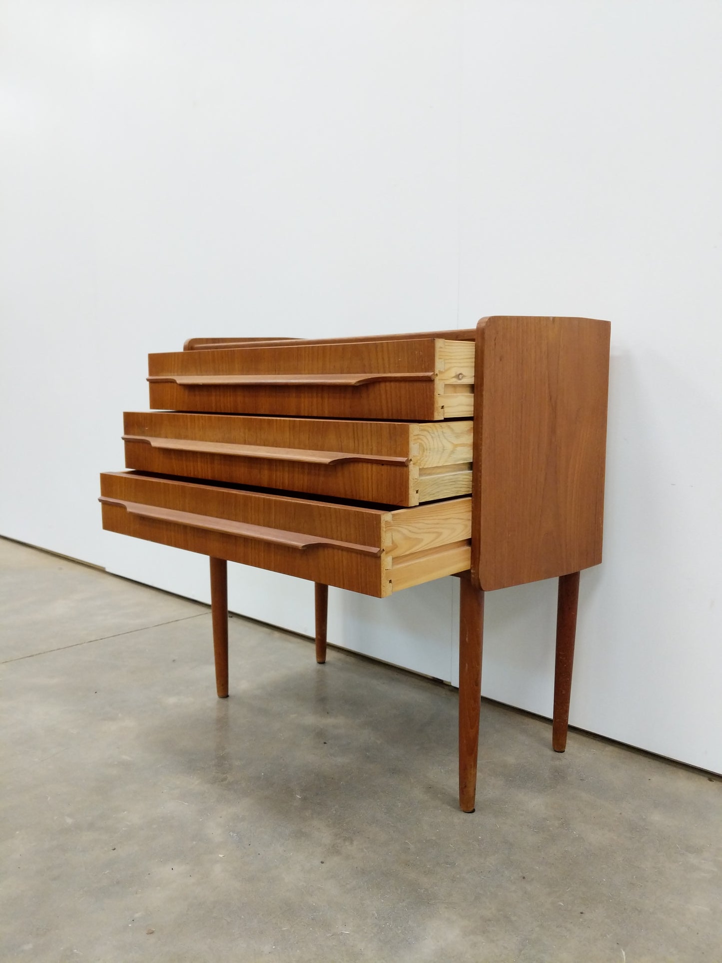Vintage Danish Modern Teak Low Chest / Nightstand