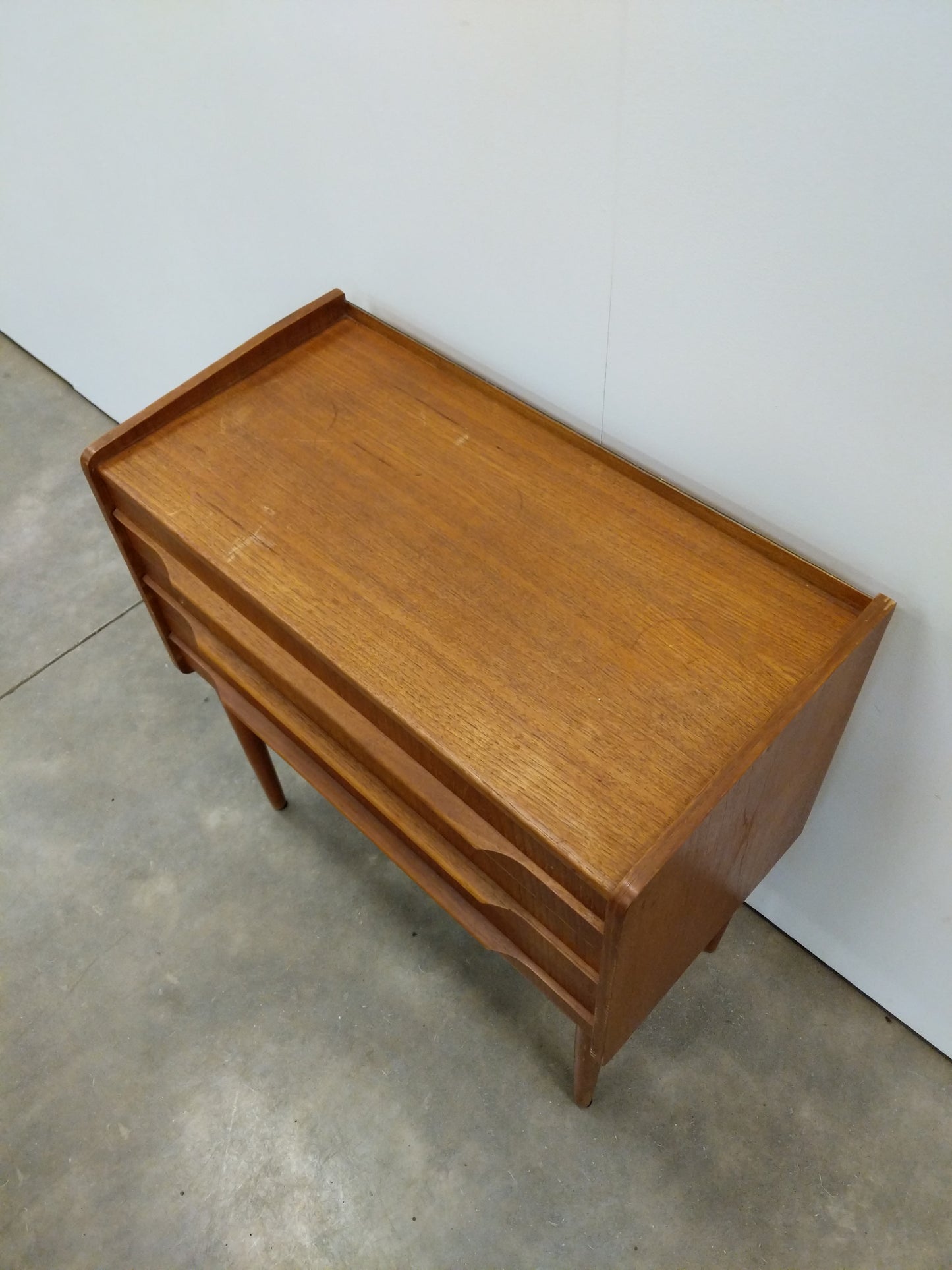 Vintage Danish Modern Teak Low Chest / Nightstand