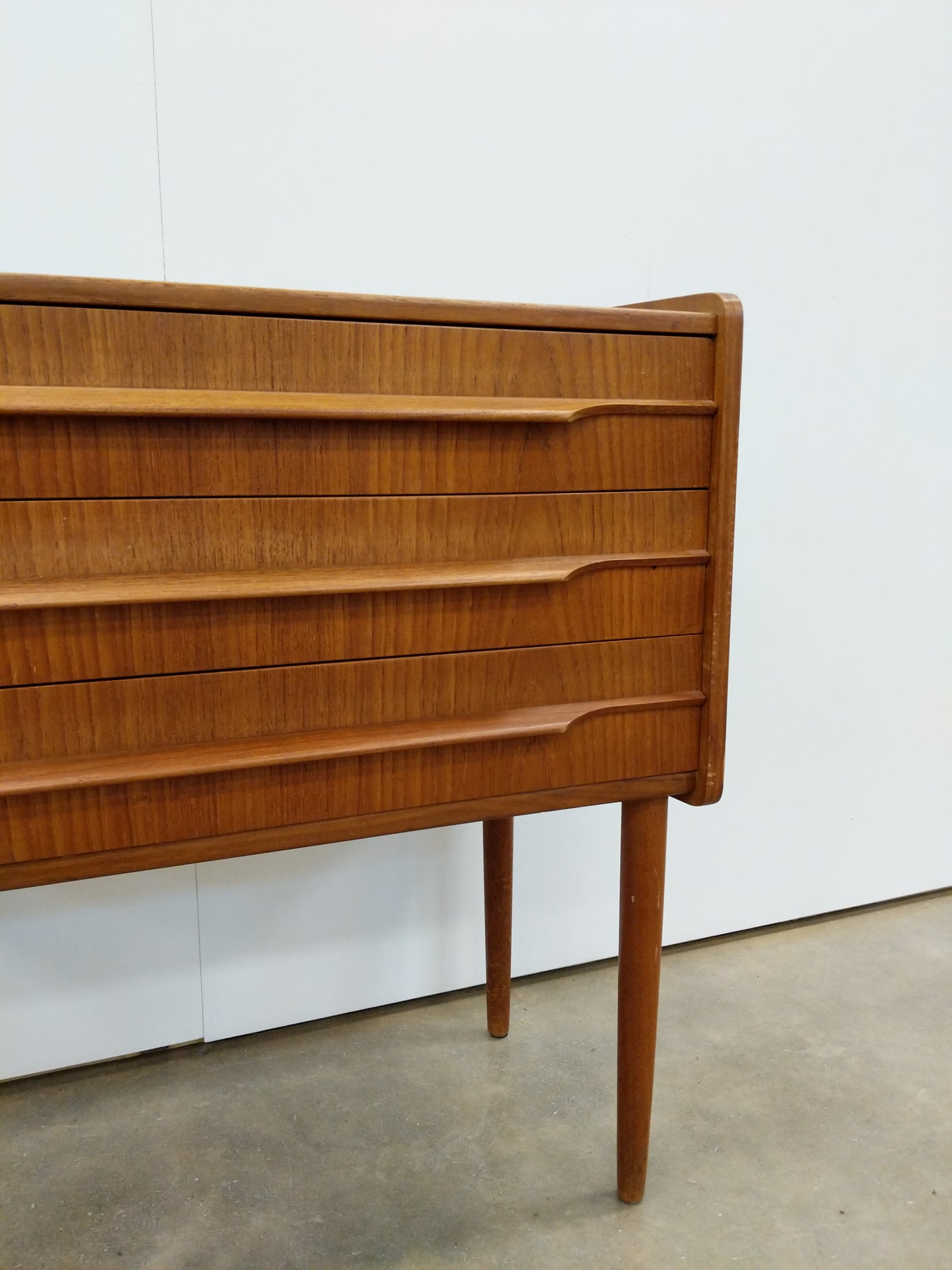 Vintage Danish Modern Teak Low Chest / Nightstand