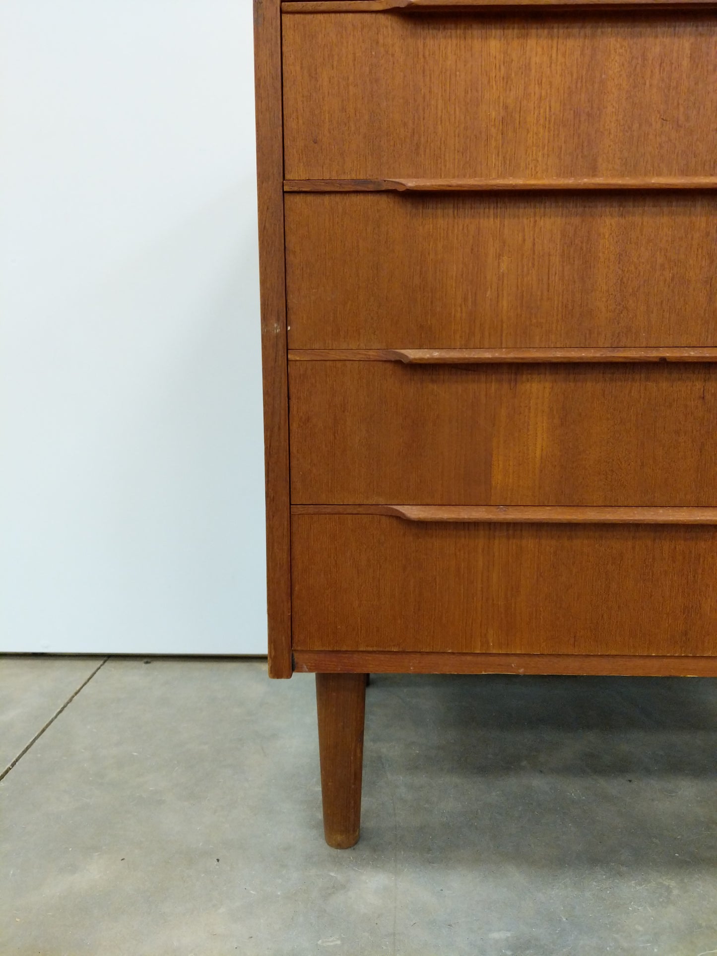 Vintage Danish Modern Teak Low Dresser