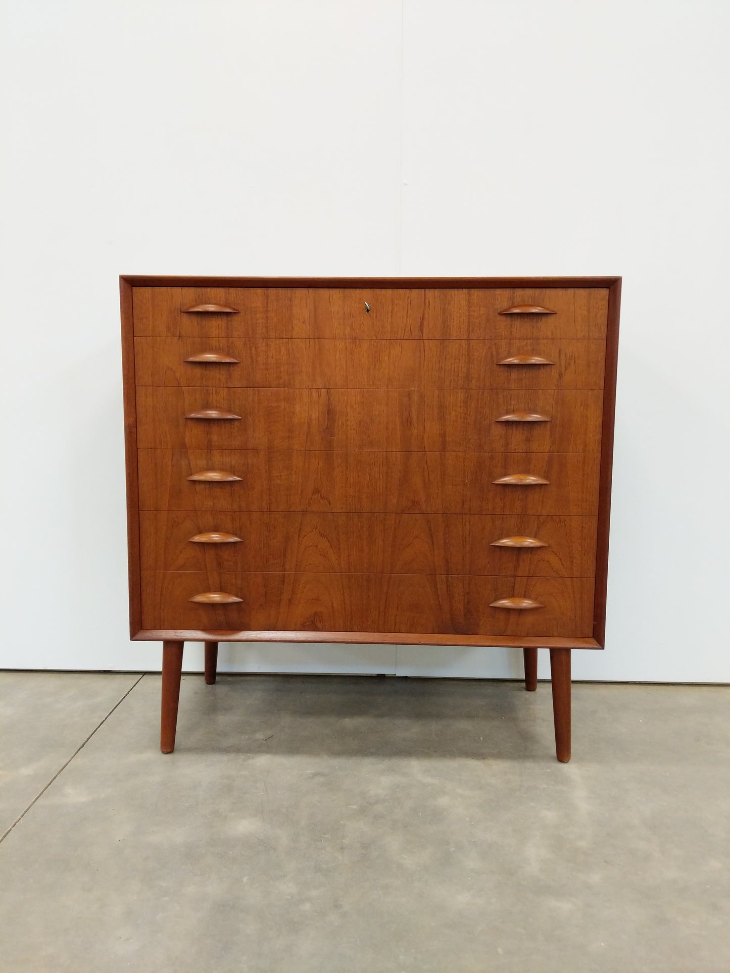 Vintage Danish Modern Teak Dresser by Central Møbler