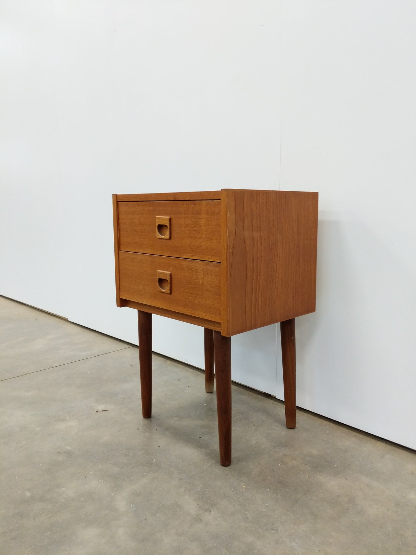 Vintage Danish Modern Teak Low Chest / Nightstand