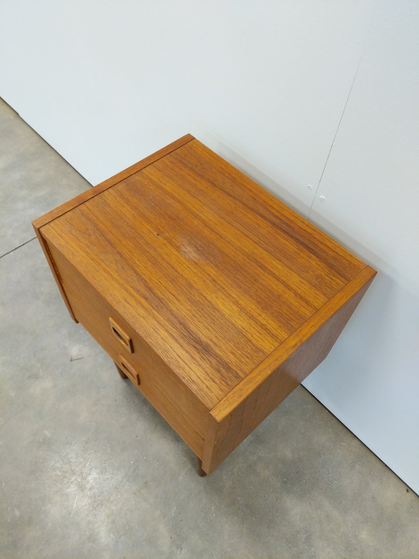 Vintage Danish Modern Teak Low Chest / Nightstand