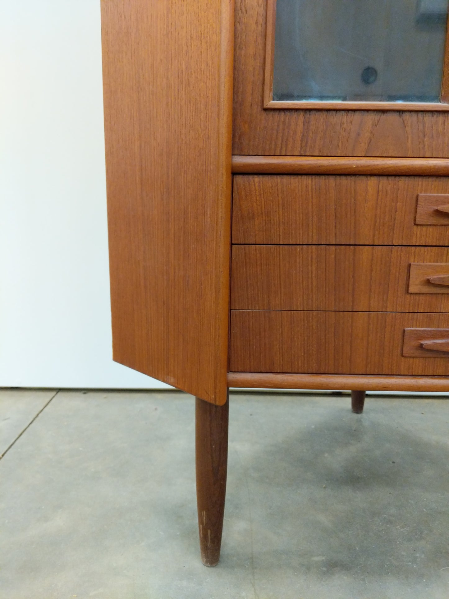 Vintage Danish Modern Teak Corner Cabinet
