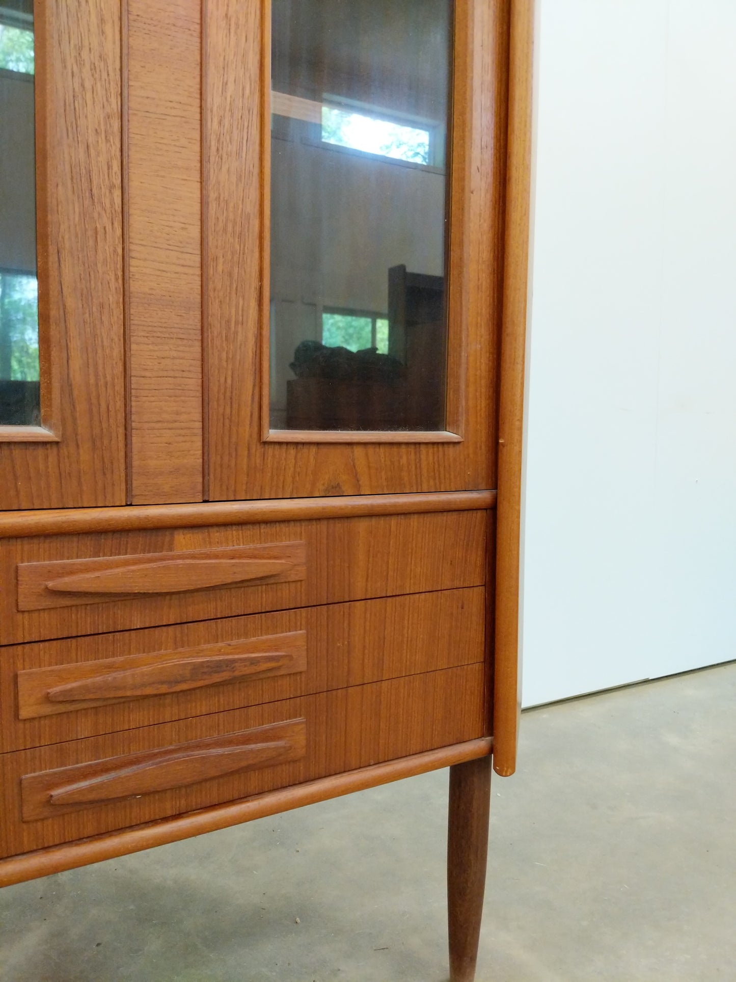 Vintage Danish Modern Teak Corner Cabinet