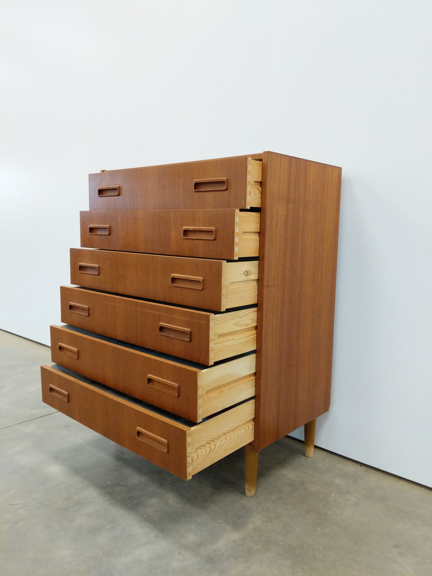 Vintage Danish Modern Teak Low Dresser by Westergaard