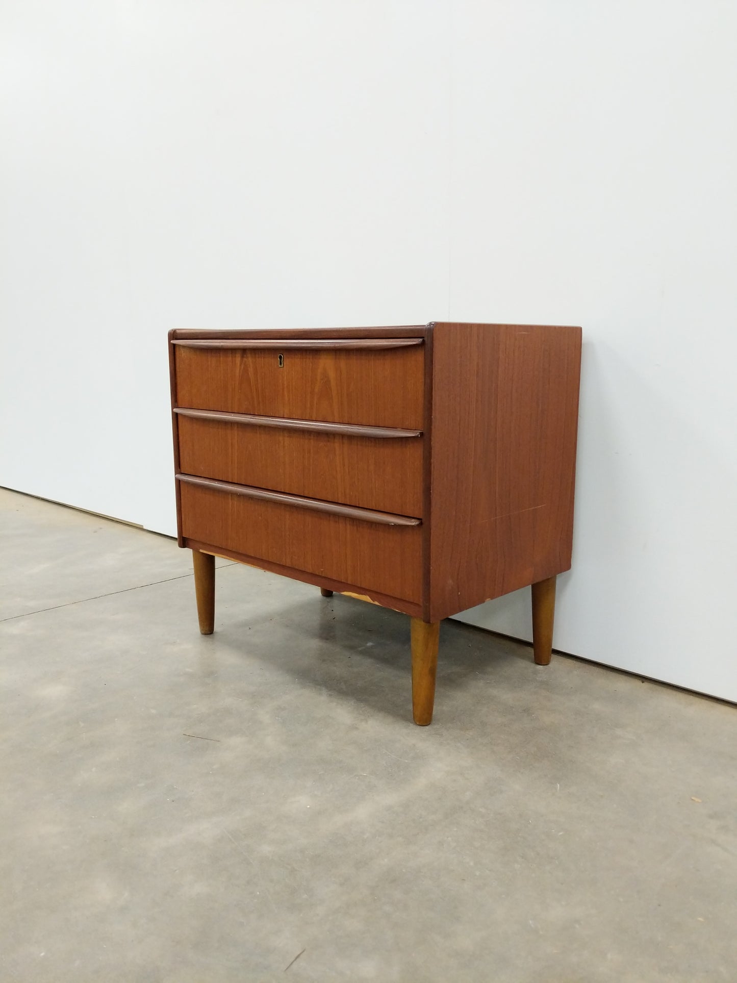 Vintage Danish Modern Teak Low Dresser