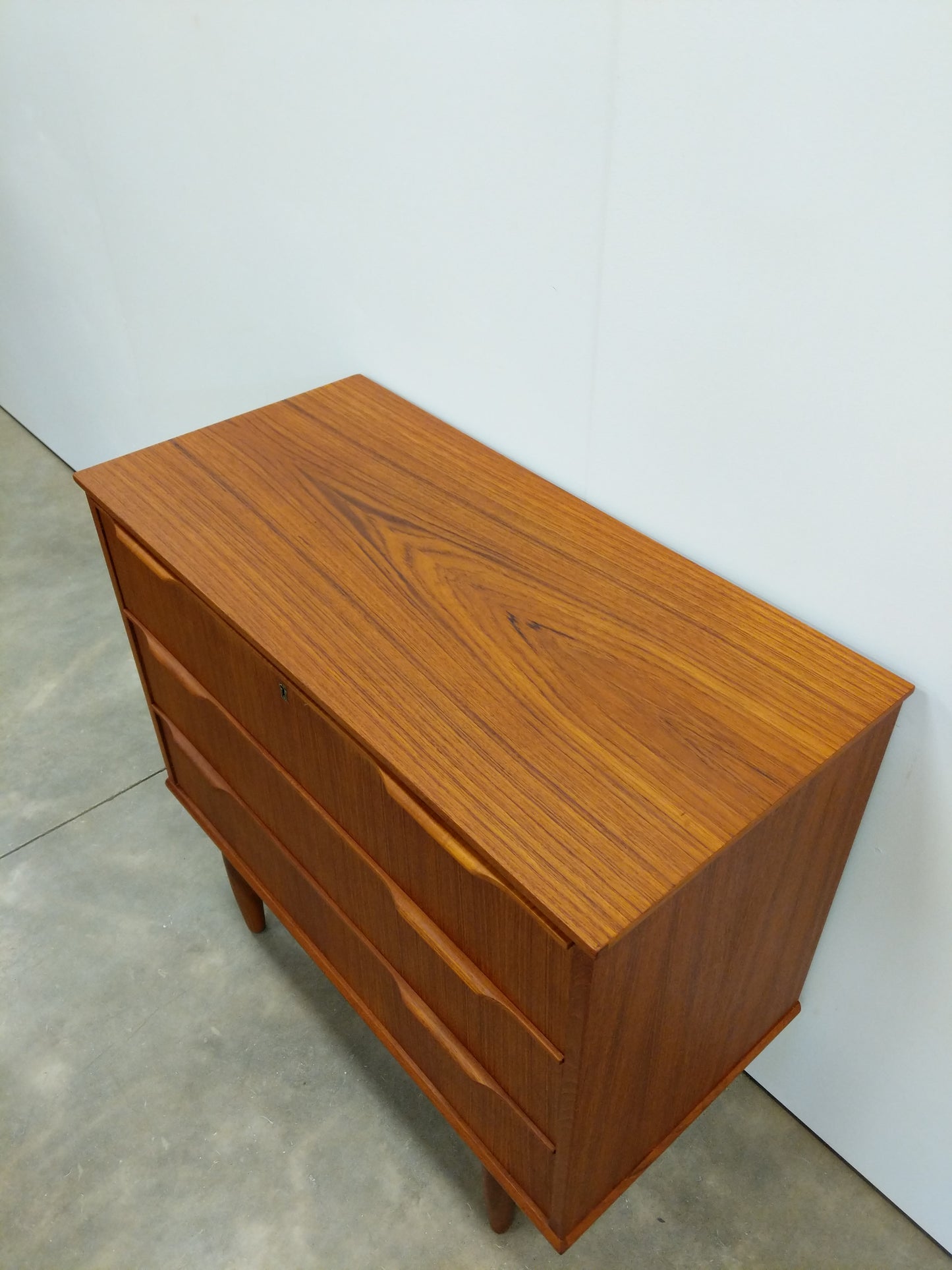 Vintage Danish Modern Teak Low Dresser by Ejsing