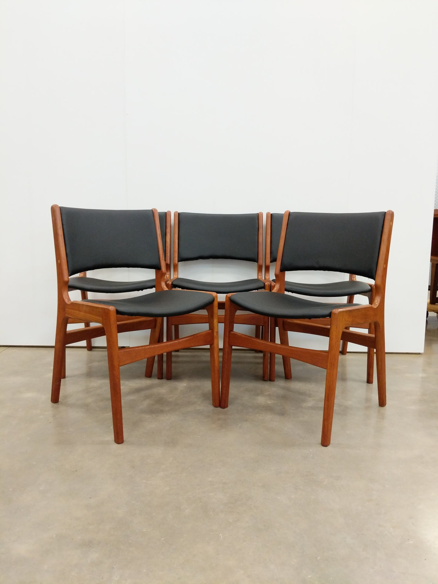 Re-upholstery for 5 Vintage Danish Modern Dining Chairs by Erik Buch