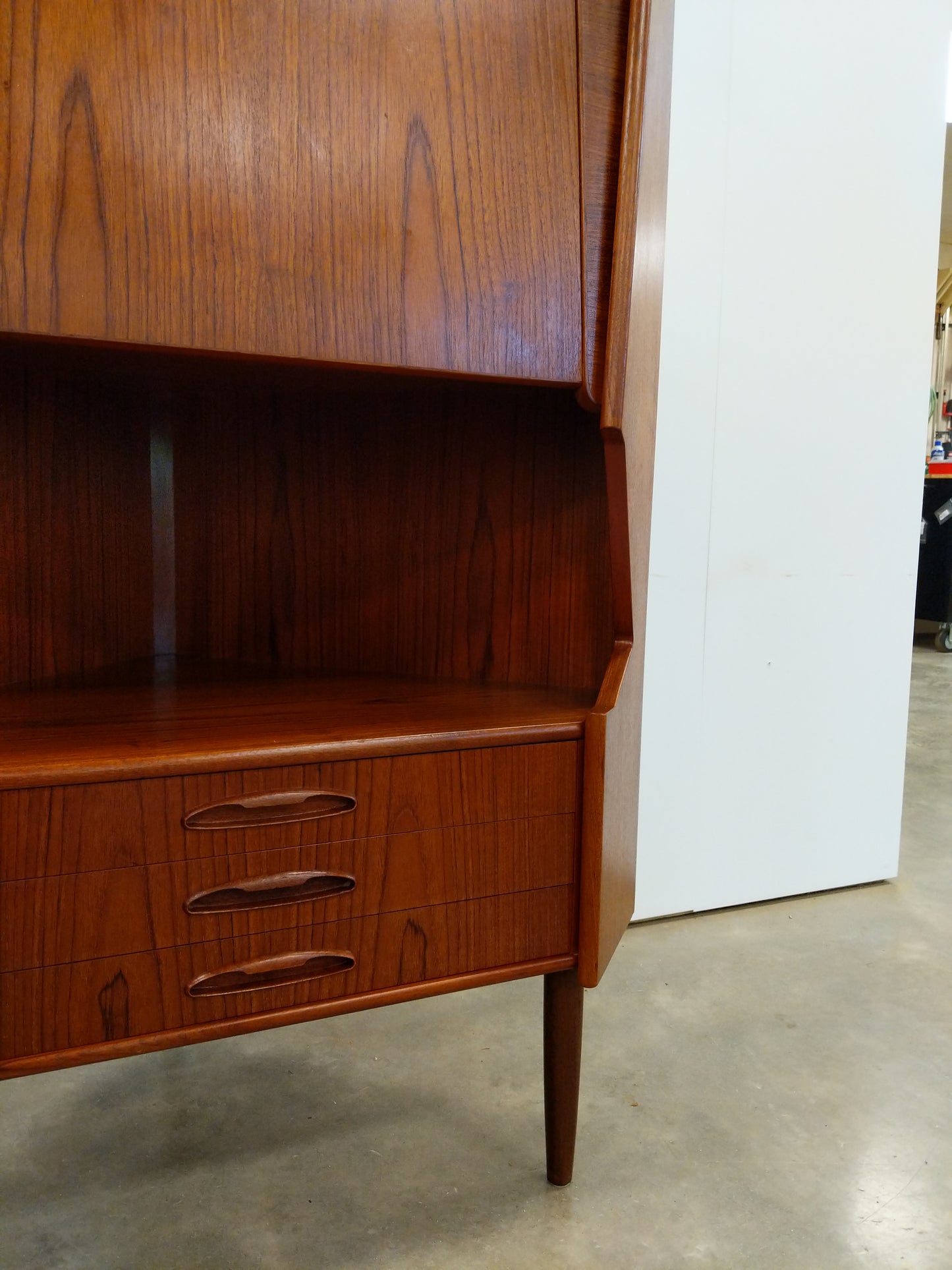 Vintage Danish Modern Teak Corner Cabinet