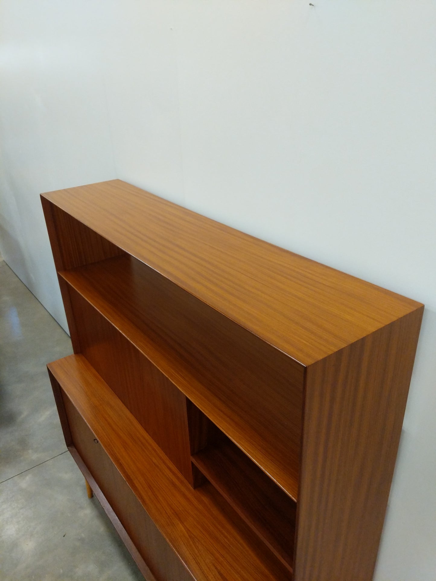 Vintage Swedish Modern Teak Sideboard / Secretary Desk by Brantorps