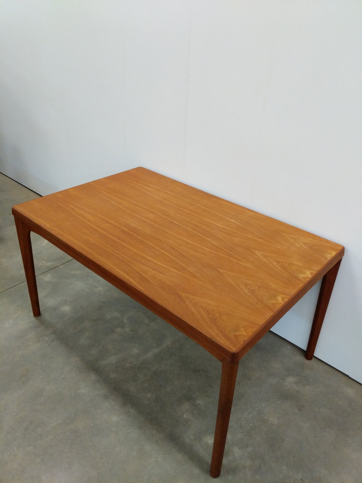 Vintage Danish Modern Teak Extendable Dining Table by Henning Kjaernulf
