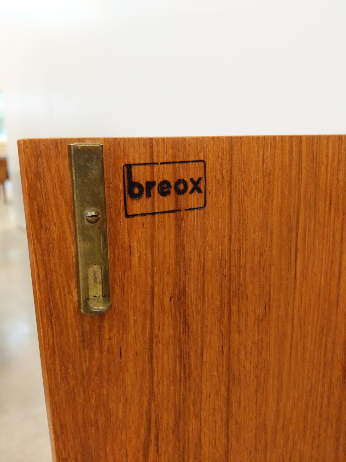 Vintage Swedish Modern Teak Sideboard / Secretary Desk by Breox
