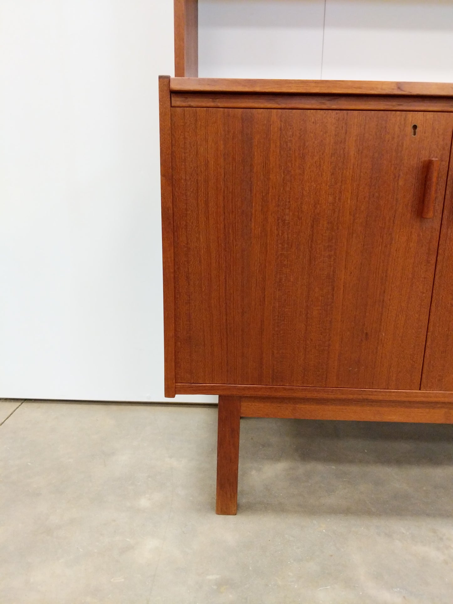 Vintage Swedish Modern Teak Sideboard / Secretary Desk by Breox