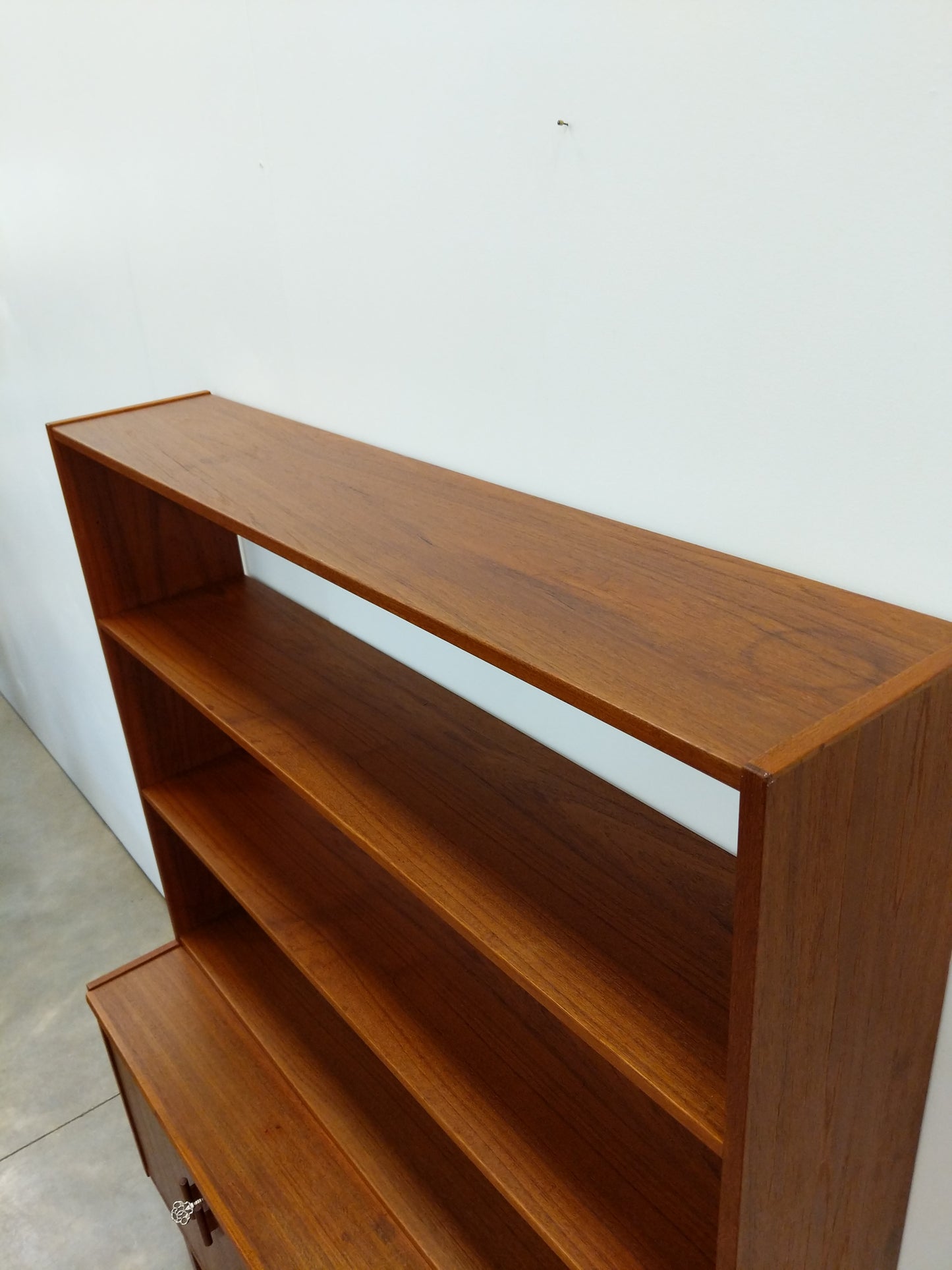 Vintage Swedish Modern Teak Sideboard / Secretary Desk by Breox
