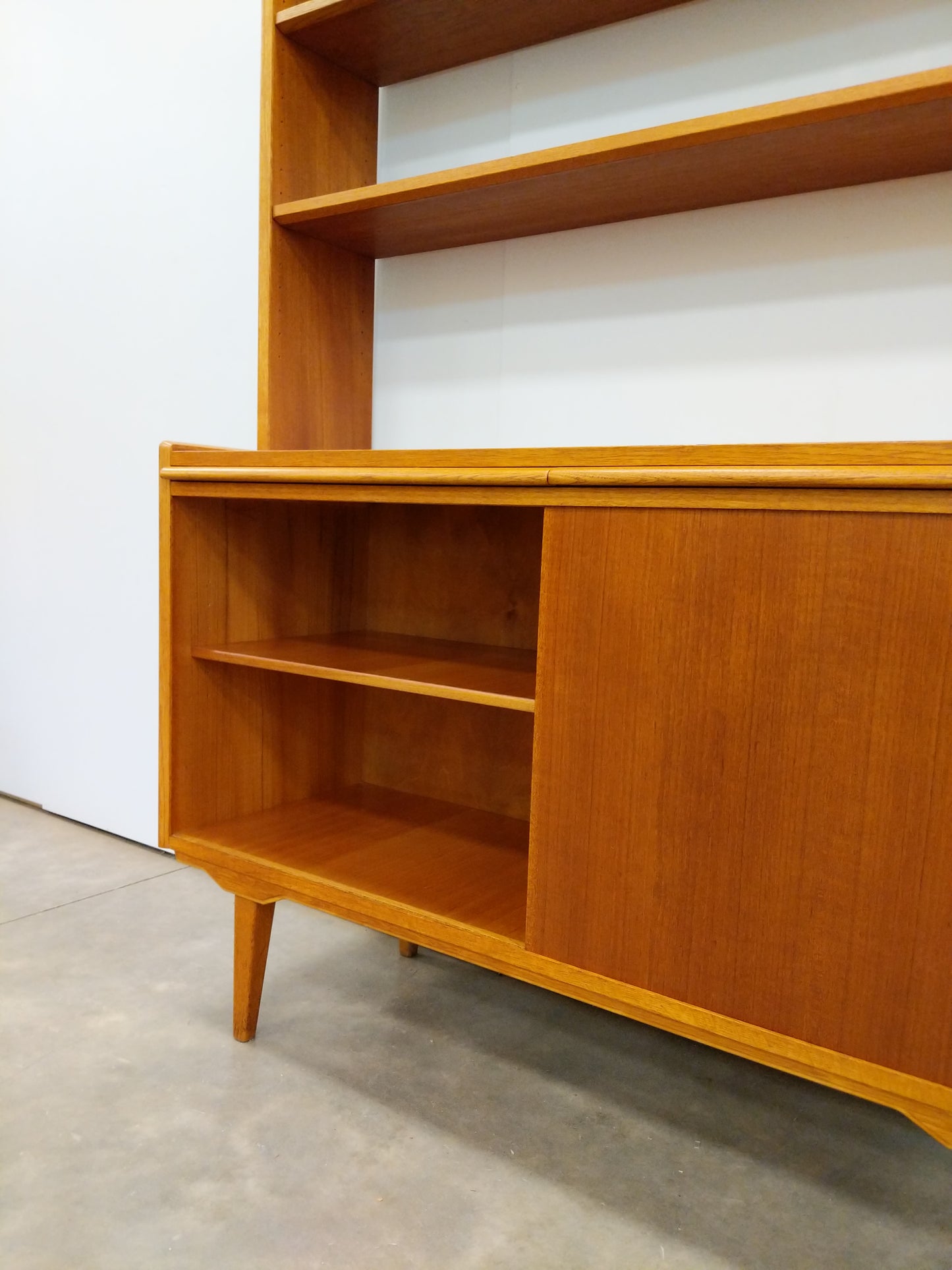 Vintage Danish Modern Teak Sideboard / Secretary Desk
