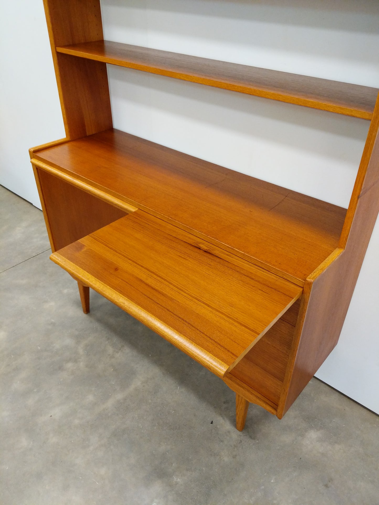 Vintage Danish Modern Teak Sideboard / Secretary Desk
