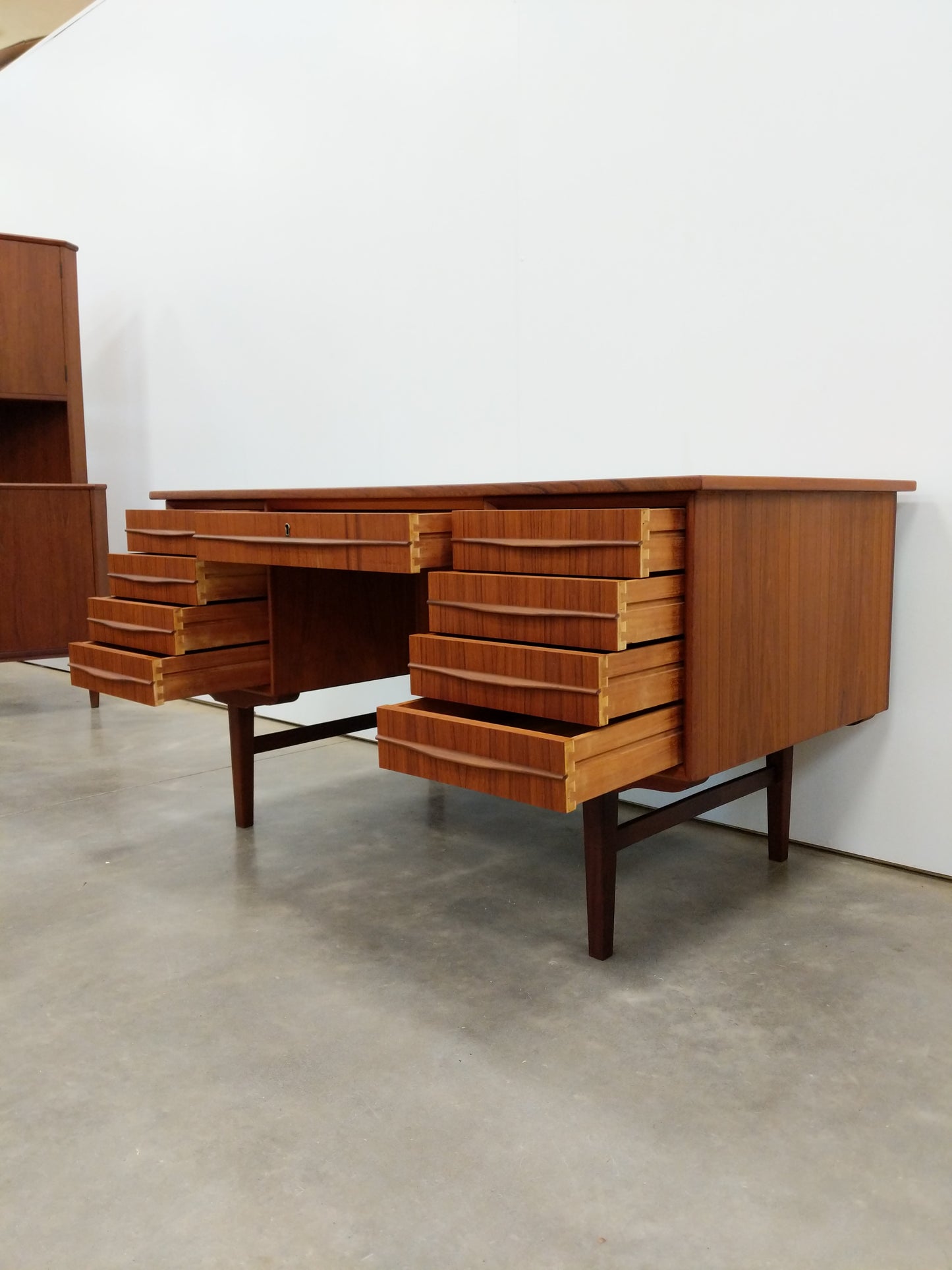 Vintage Danish Modern Teak Desk