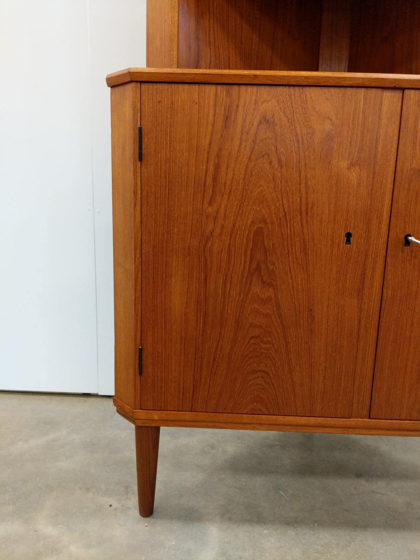 Vintage Danish Modern Teak Corner Cabinet