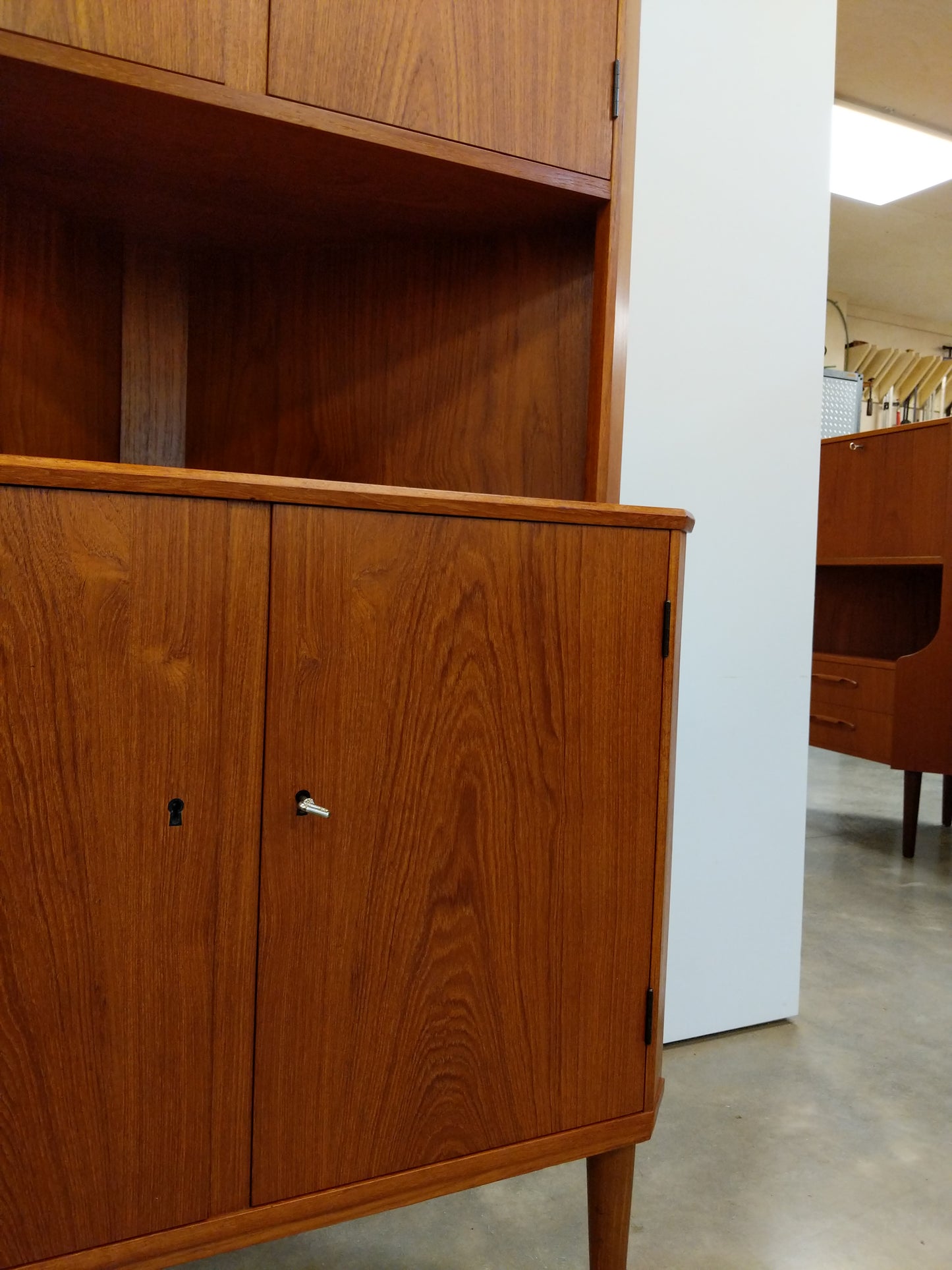 Vintage Danish Modern Teak Corner Cabinet