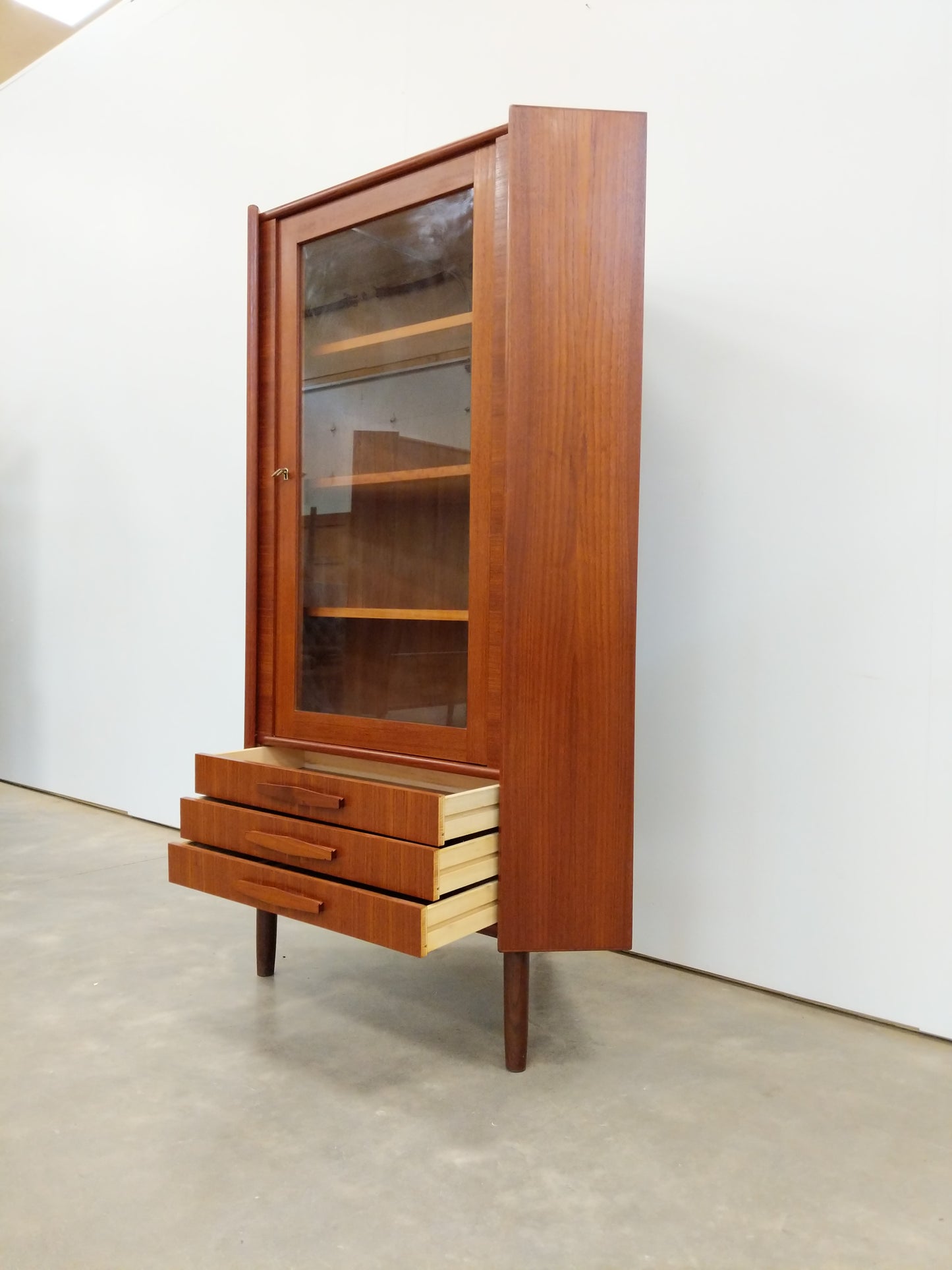 Vintage Danish Modern Teak Corner Cabinet by P. Rimme's