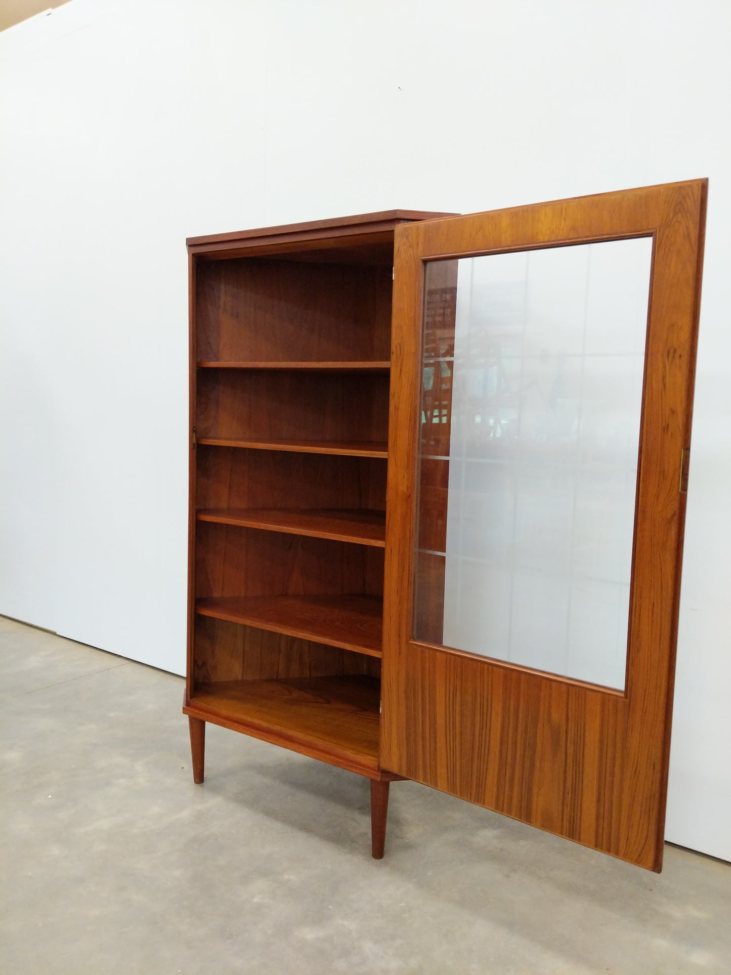 Vintage Danish Modern Teak Corner Cabinet