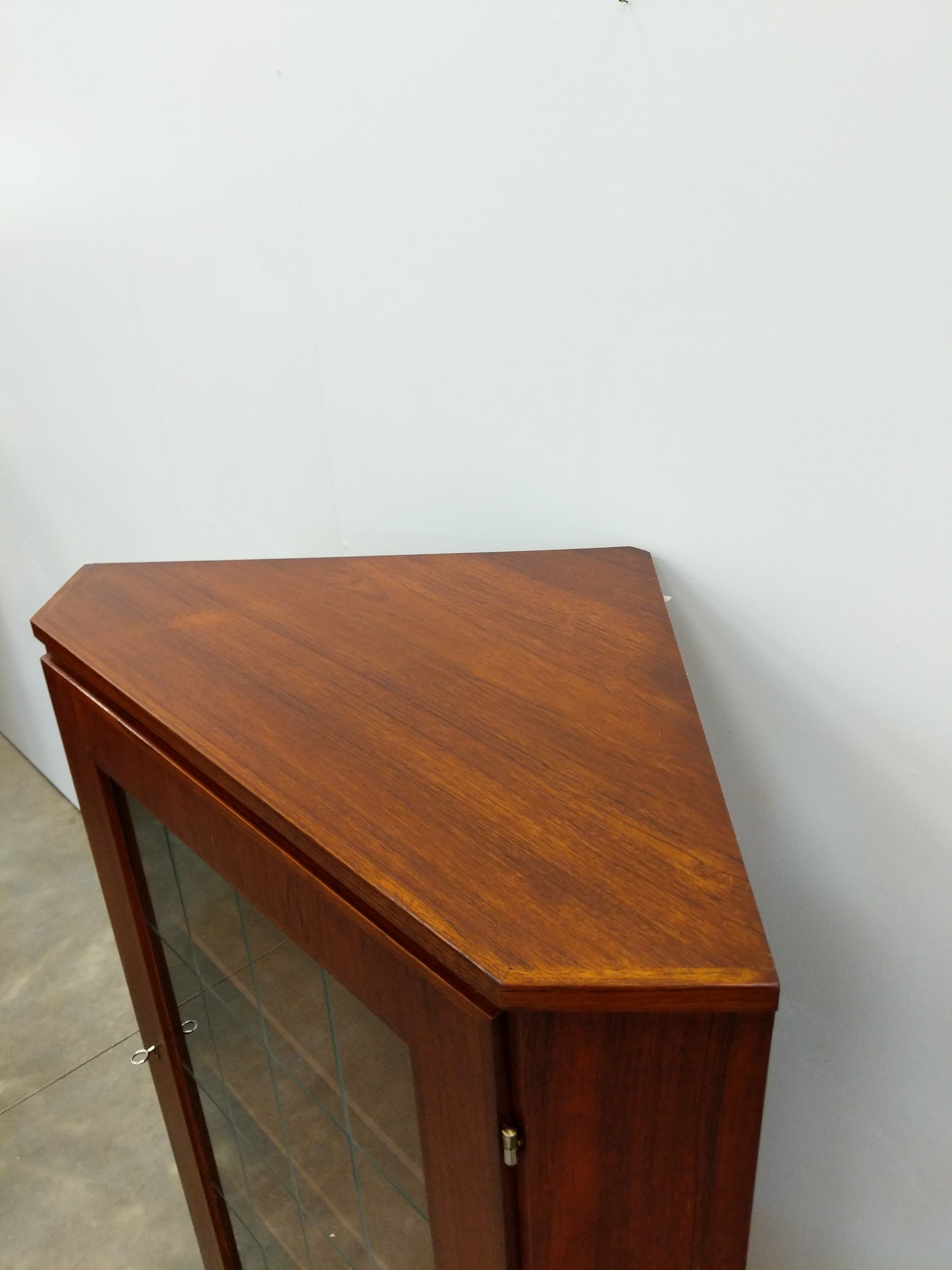 Vintage Danish Modern Teak Corner Cabinet