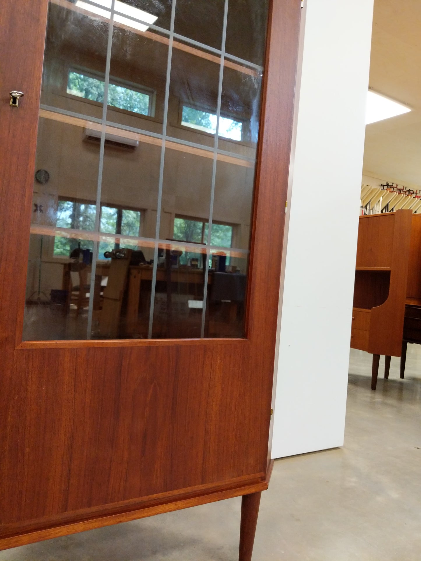 Vintage Danish Modern Teak Corner Cabinet