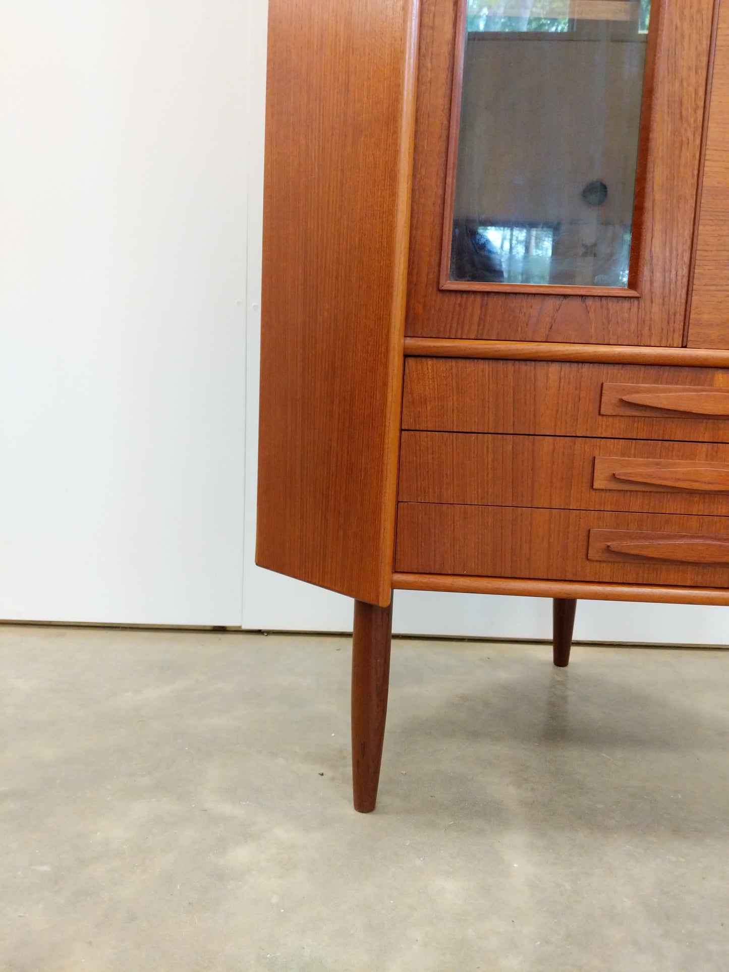 Vintage Danish Modern Teak Corner Cabinet