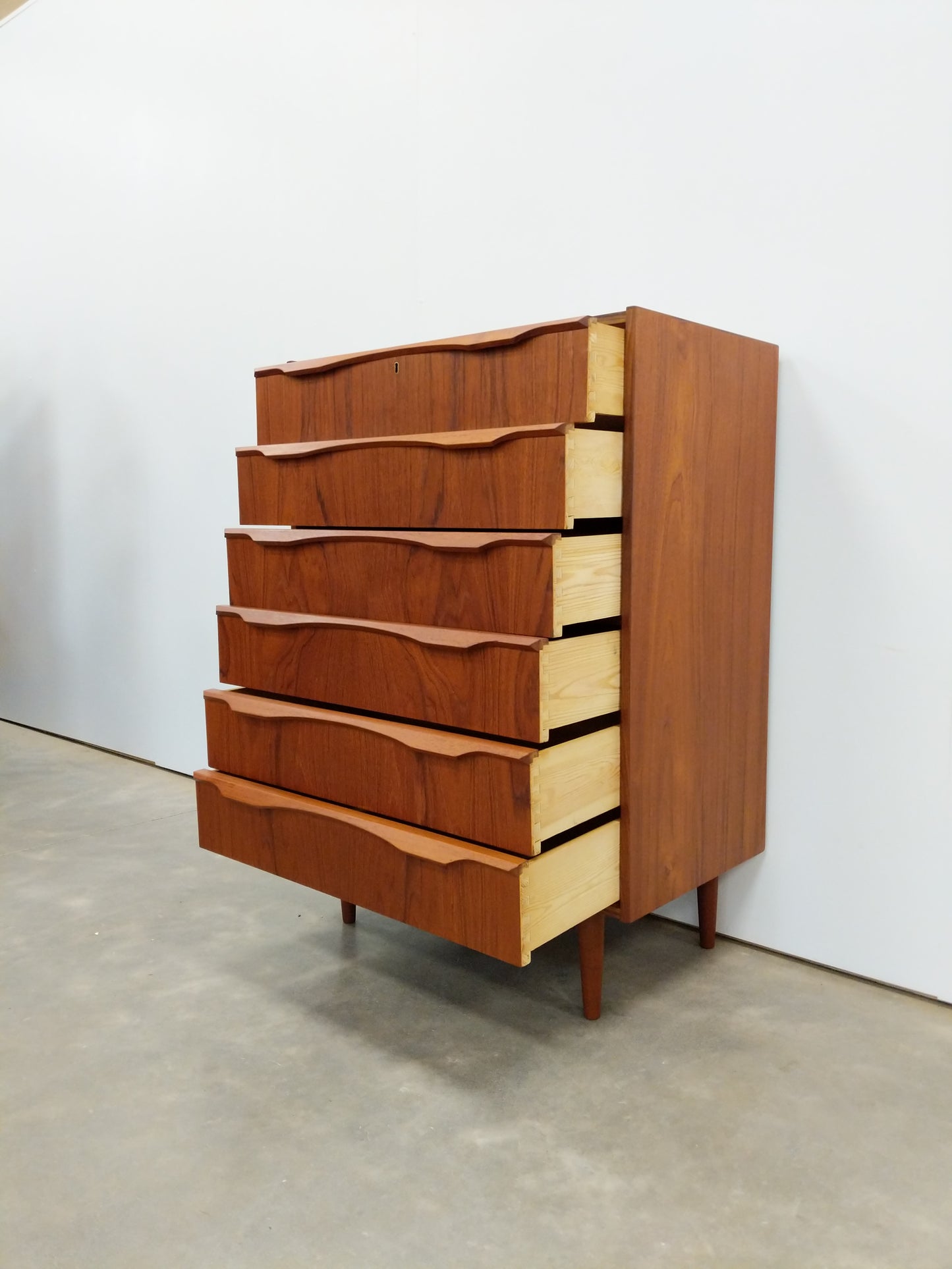 Vintage Danish Modern Teak Dresser by Ønskemøbler