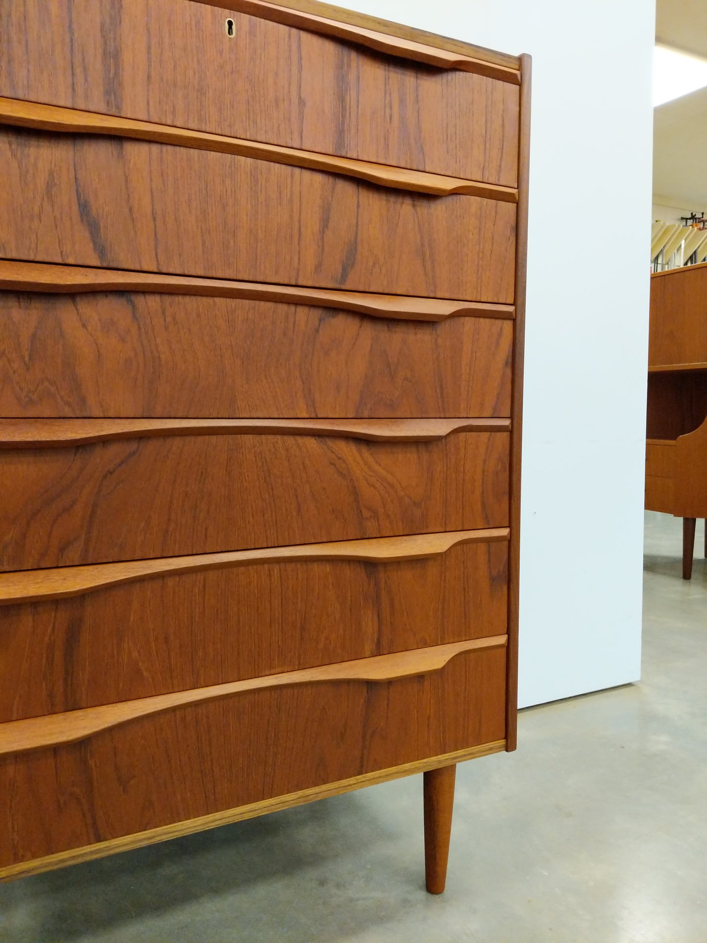 Vintage Danish Modern Teak Dresser by Ønskemøbler