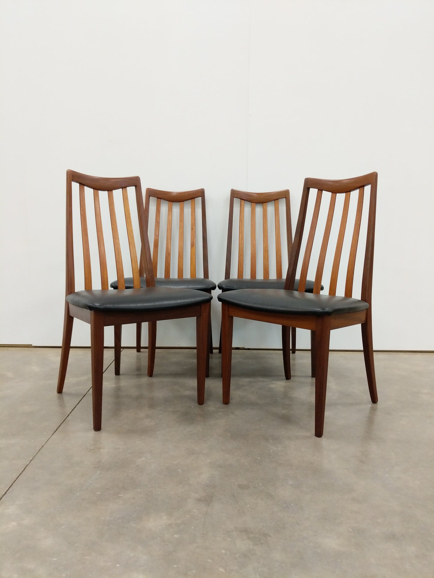Set of 4 Vintage Mid Century Modern Dining Chairs by G Plan