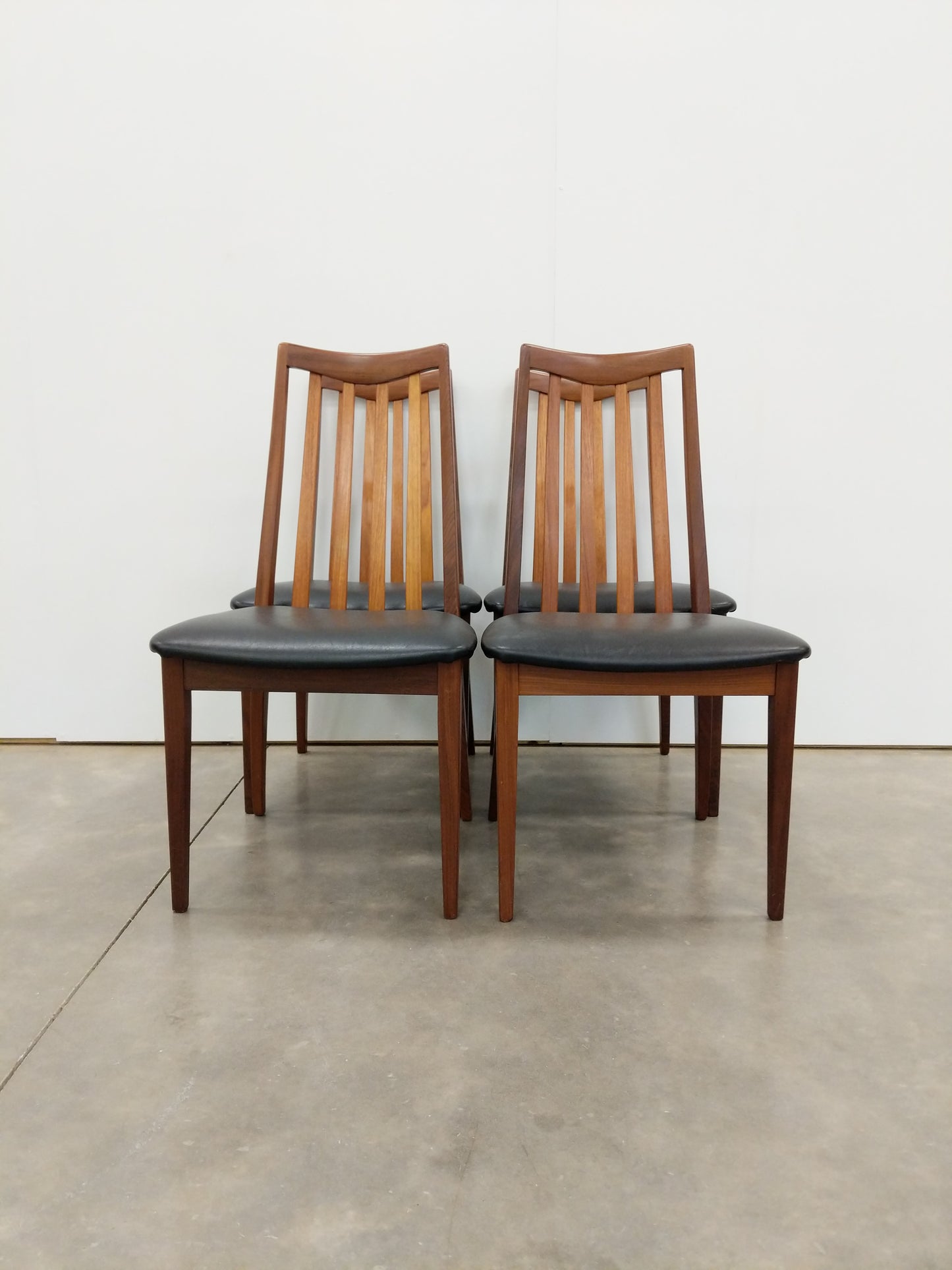 Set of 4 Vintage Mid Century Modern Dining Chairs by G Plan