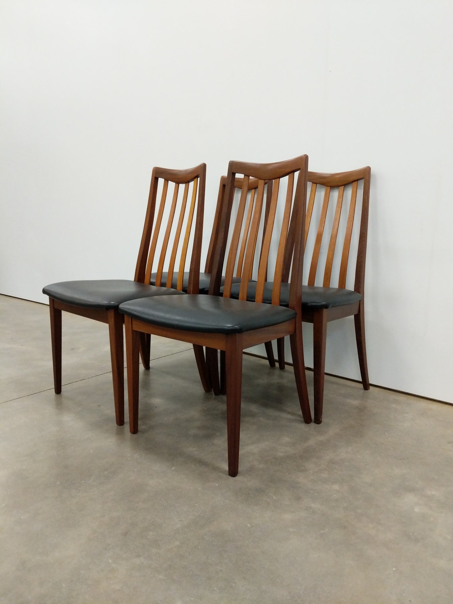 Set of 4 Vintage Mid Century Modern Dining Chairs by G Plan