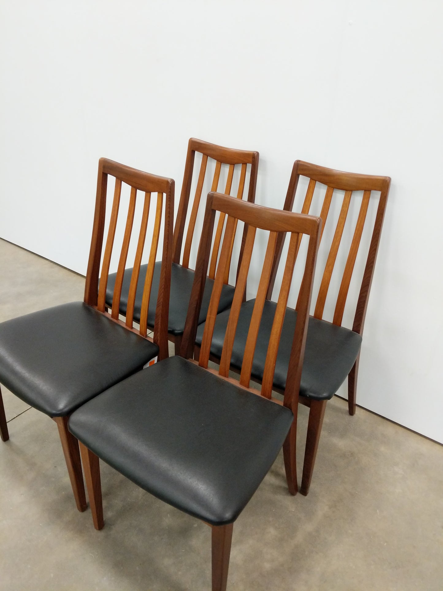 Set of 4 Vintage Mid Century Modern Dining Chairs by G Plan