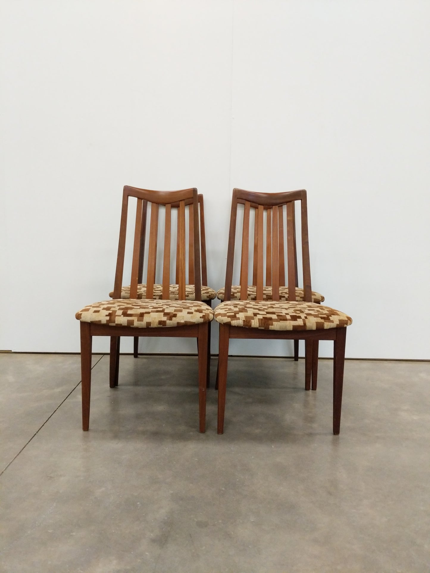 Set of 4 Vintage Mid Century Modern Dining Chairs by G Plan