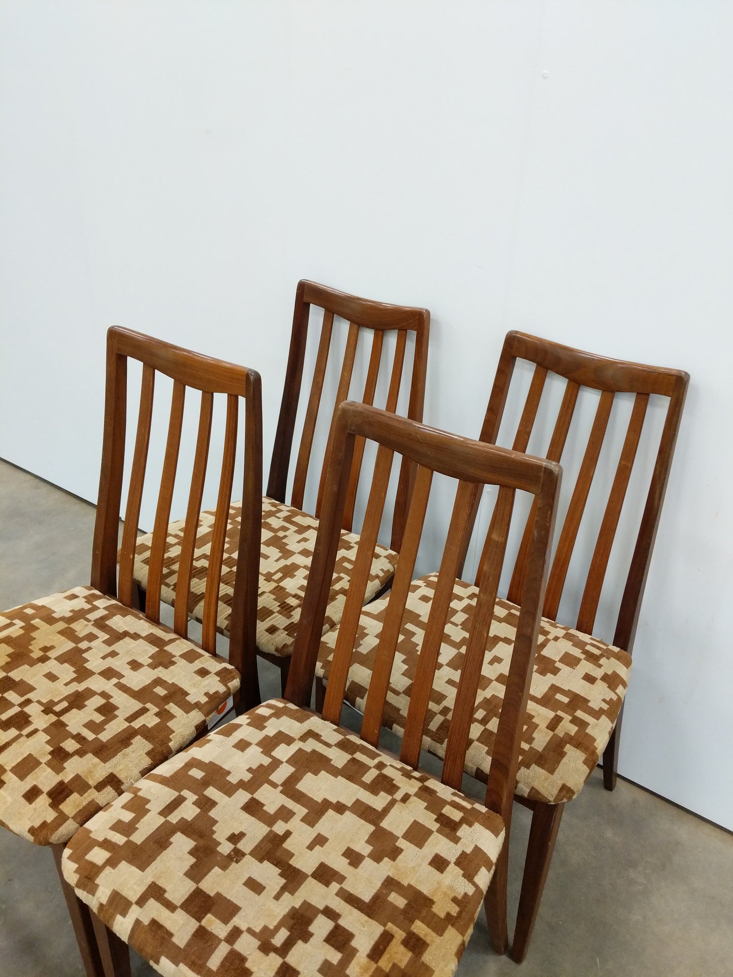 Set of 4 Vintage Mid Century Modern Dining Chairs by G Plan
