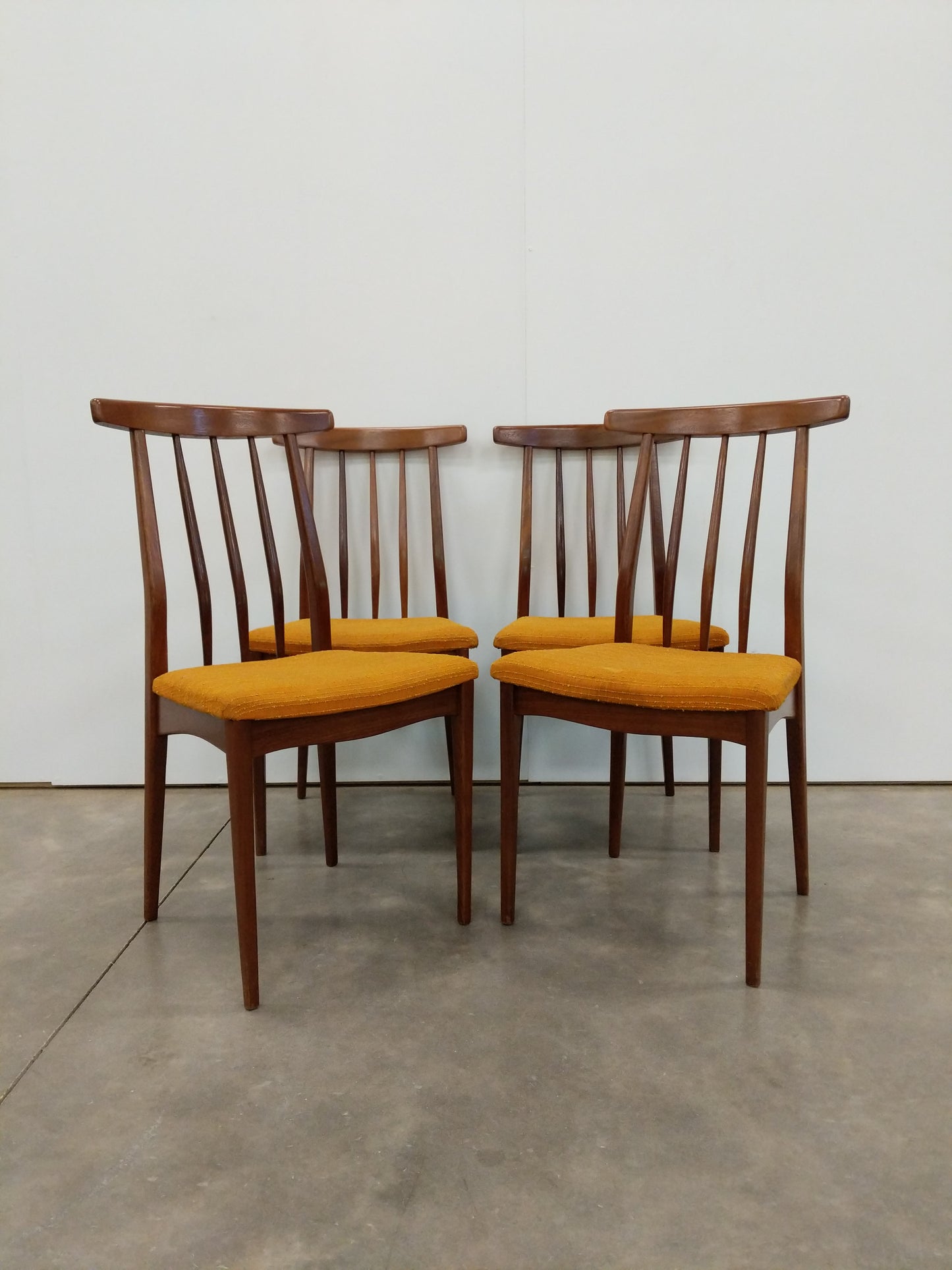 Set of 4 Vintage Mid Century Modern Dining Chairs by Younger