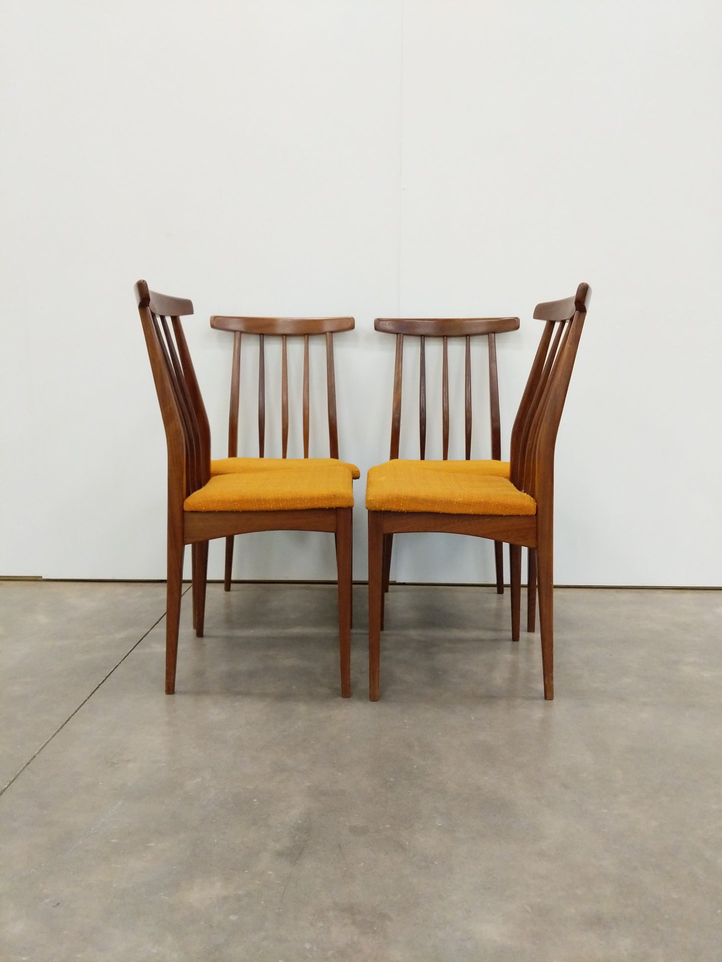 Set of 4 Vintage Mid Century Modern Dining Chairs by Younger