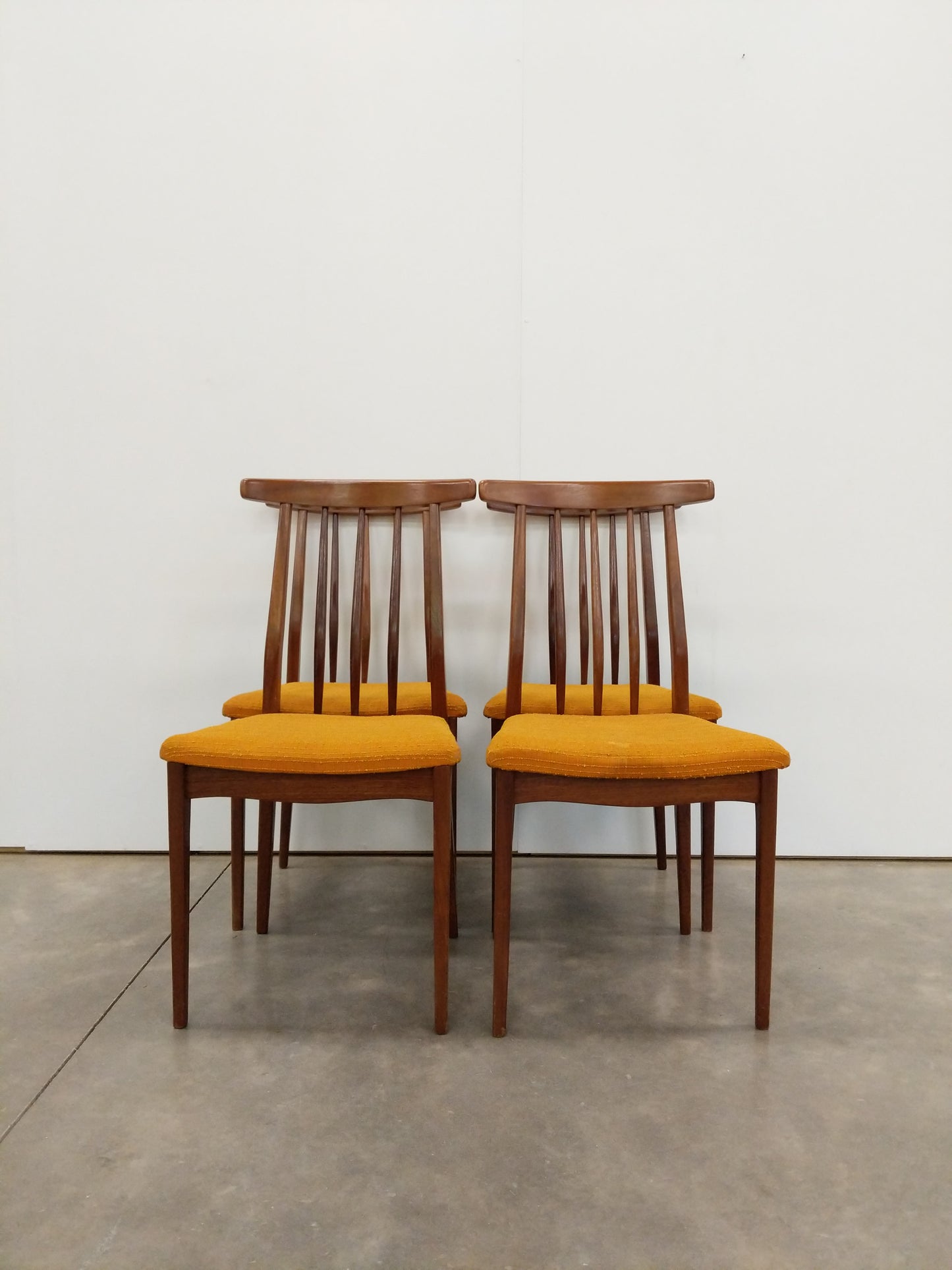 Set of 4 Vintage Mid Century Modern Dining Chairs by Younger