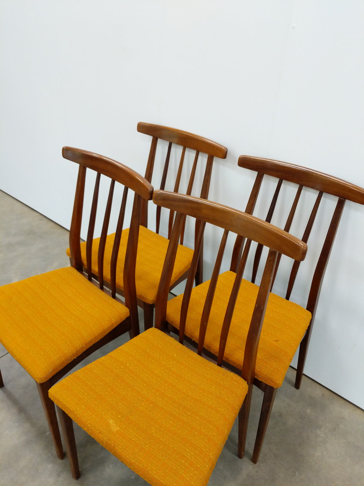 Set of 4 Vintage Mid Century Modern Dining Chairs by Younger