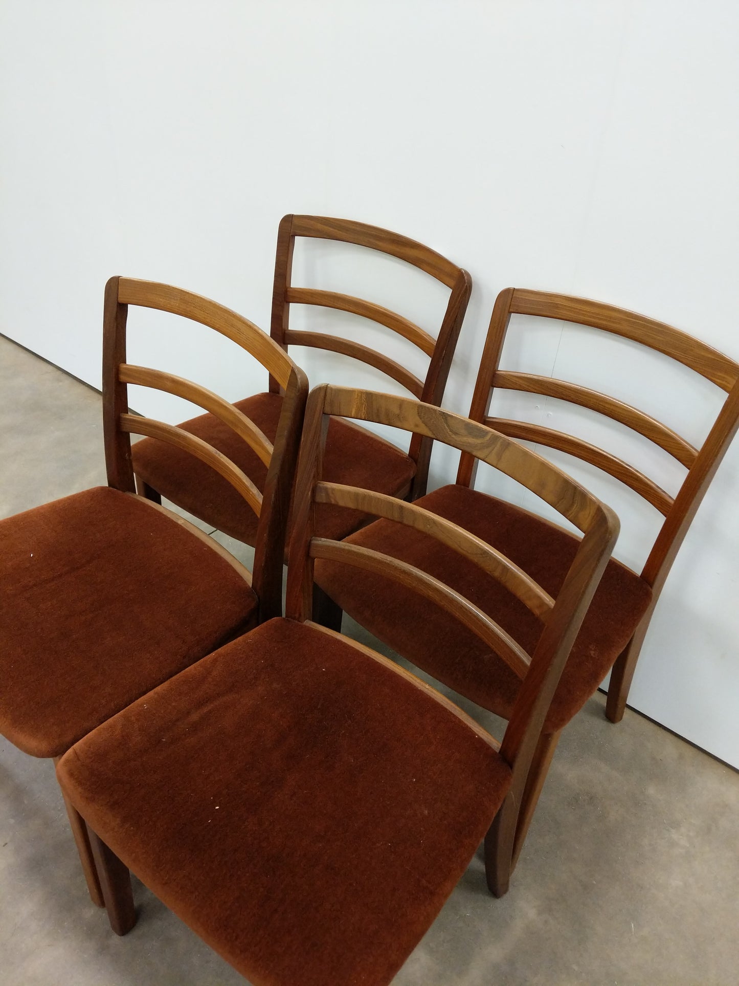 Set of 4 Vintage Mid Century Modern Dining Chairs by G Plan