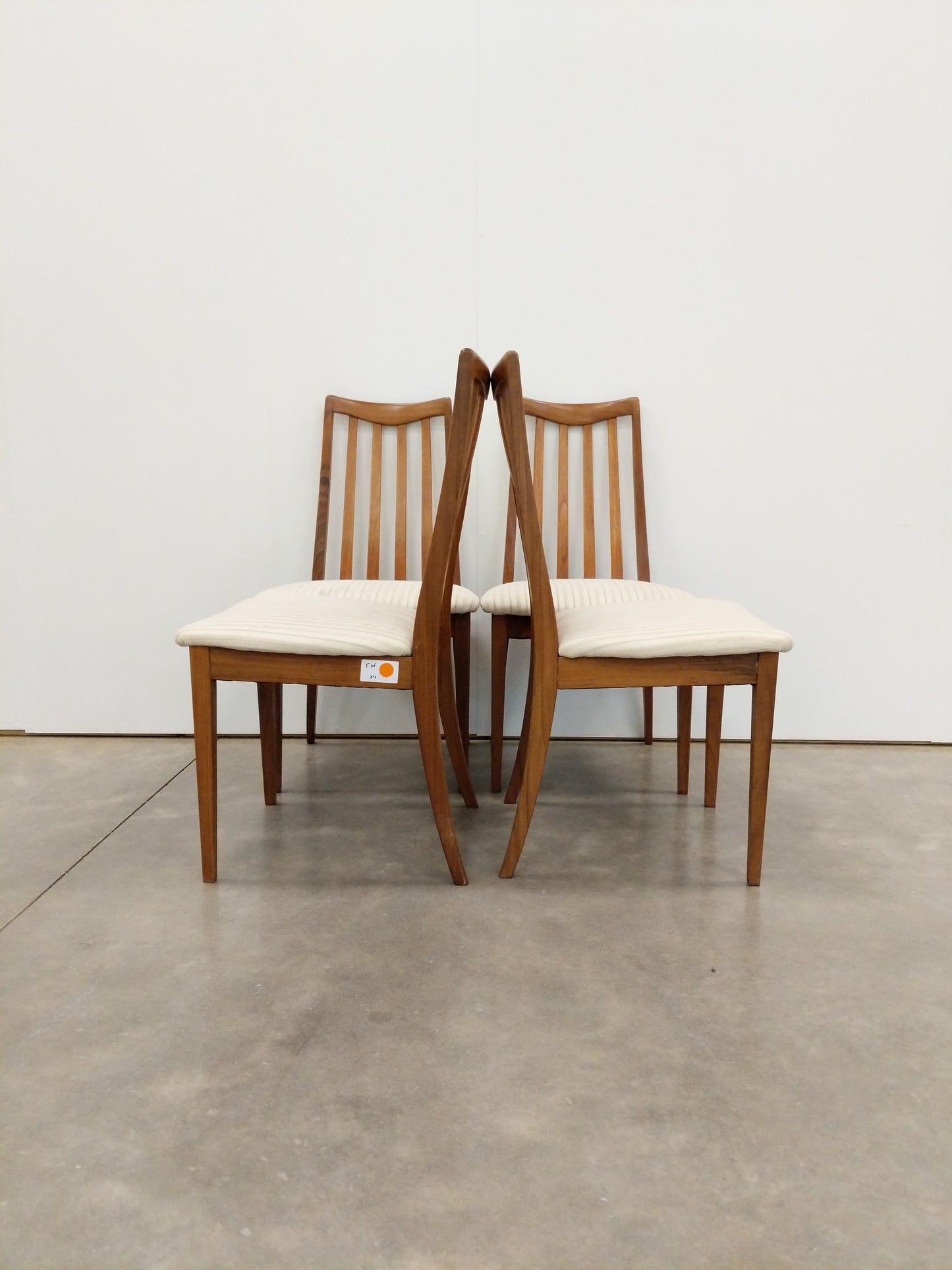 Set of 4 Vintage Mid Century Modern Dining Chairs by G Plan